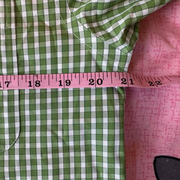L.L. Bean Green Gingham/Check Long Sleeve Size Large Used - Picture 4 of 4